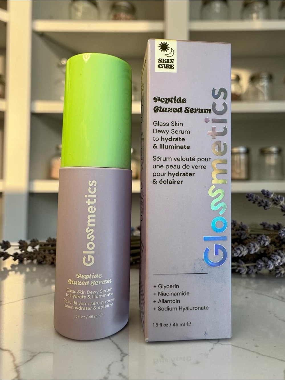 Glosmetics Peptide Glazed Serum Glass Skin Dewy Serum 1.5 oz New